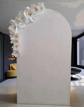 Load image into Gallery viewer, Plain arch / backdrop &amp; white flowers - HIRE ONLY

