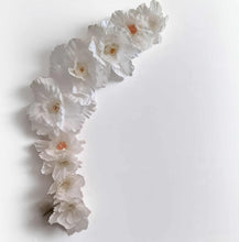 Load image into Gallery viewer, Plain arch / backdrop &amp; white flowers - HIRE ONLY
