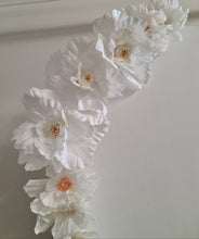 Load image into Gallery viewer, Plain arch / backdrop &amp; white flowers - HIRE ONLY
