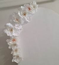 Load image into Gallery viewer, Plain arch / backdrop &amp; white flowers - HIRE ONLY
