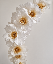 Load image into Gallery viewer, Plain arch / backdrop &amp; white flowers - HIRE ONLY
