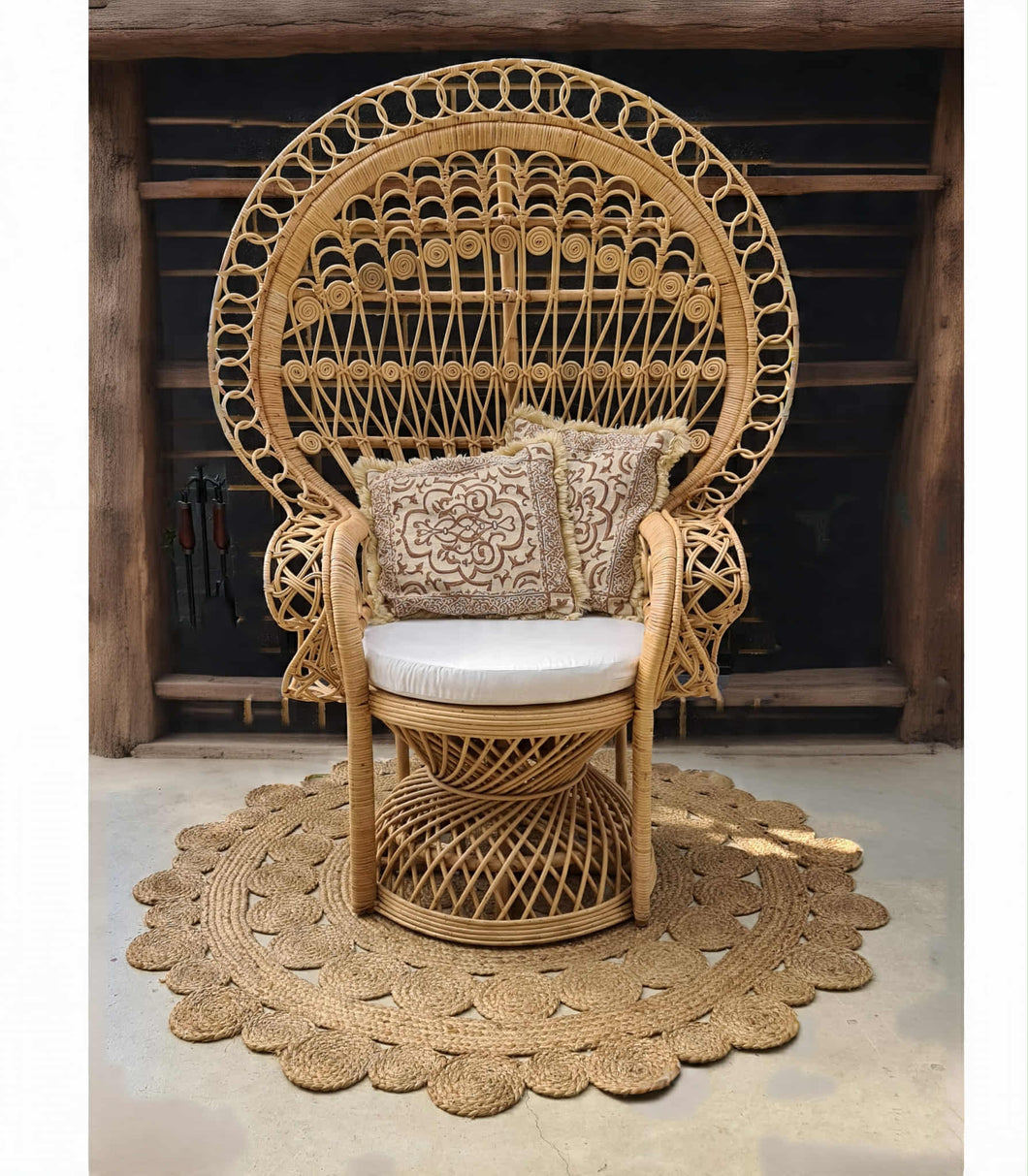 Boho Queen Peacock Chair - HIRE ONLY