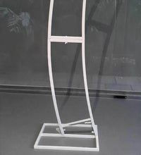 Load image into Gallery viewer, Set of 2 White Curved backdrop Metal arch frame - HIRE ONLY
