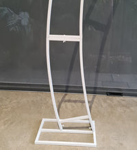 Load image into Gallery viewer, Set of 2 White Curved backdrop Metal arch frame - HIRE ONLY
