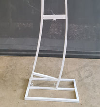 Load image into Gallery viewer, Set of 2 White Curved backdrop Metal arch frame - HIRE ONLY
