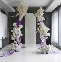 Load image into Gallery viewer, Set of 3 White Curved backdrop arch frames - HIRE ONLY
