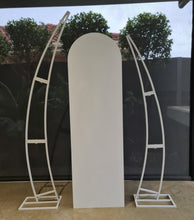 Load image into Gallery viewer, Set of 3 White Curved backdrop arch frames - HIRE ONLY
