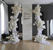 Load image into Gallery viewer, Set of 3 White Curved backdrop arch frames - HIRE ONLY
