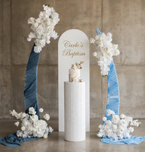 Load image into Gallery viewer, Set of 3 White Curved backdrop arch frames - HIRE ONLY
