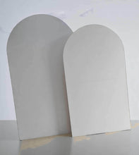 Load image into Gallery viewer, Set of 2 x White arch backdrops (2.1m &amp; 1.8m) - HIRE ONLY
