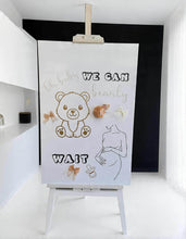 Load image into Gallery viewer, Baby shower neutral welcome sign (easel &amp; board) - HIRE ONLY
