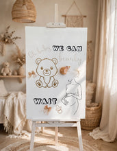 Load image into Gallery viewer, Baby shower neutral welcome sign (easel &amp; board) - HIRE ONLY
