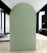Load image into Gallery viewer, Arch Backdrop sage green – 2.17m tall - HIRE ONLY
