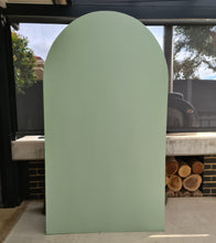 Load image into Gallery viewer, Arch Backdrop sage green – 2.17m tall - HIRE ONLY
