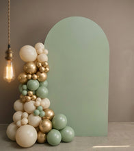 Load image into Gallery viewer, Arch Backdrop sage green – 2.17m tall - HIRE ONLY
