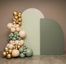 Load image into Gallery viewer, Arch Backdrop sage green – 2.17m tall - HIRE ONLY
