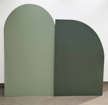Load image into Gallery viewer, Arch Backdrop sage green – 2.17m tall - HIRE ONLY
