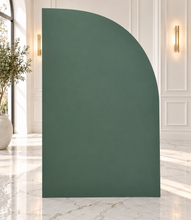 Load image into Gallery viewer, Sail backdrop olive green – 1.85m tall - HIRE ONLY
