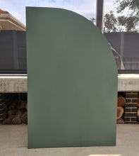 Load image into Gallery viewer, Sail backdrop olive green – 1.85m tall - HIRE ONLY
