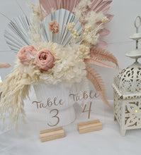 Load image into Gallery viewer, Modern &amp; Elegant glitter acrylic arch table numbers - HIRE ONLY
