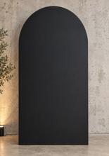 Load image into Gallery viewer, Plain black arch backdrop – 1.83m tall - HIRE ONLY
