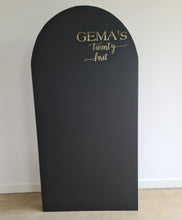 Load image into Gallery viewer, Plain black arch backdrop – 1.83m tall - HIRE ONLY
