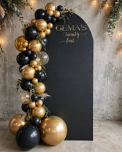 Load image into Gallery viewer, Plain black arch backdrop – 1.83m tall - HIRE ONLY
