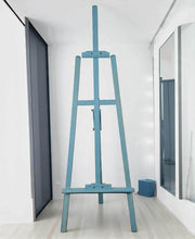 Load image into Gallery viewer, Blue wash wooden easel – 1.55m - HIRE ONLY
