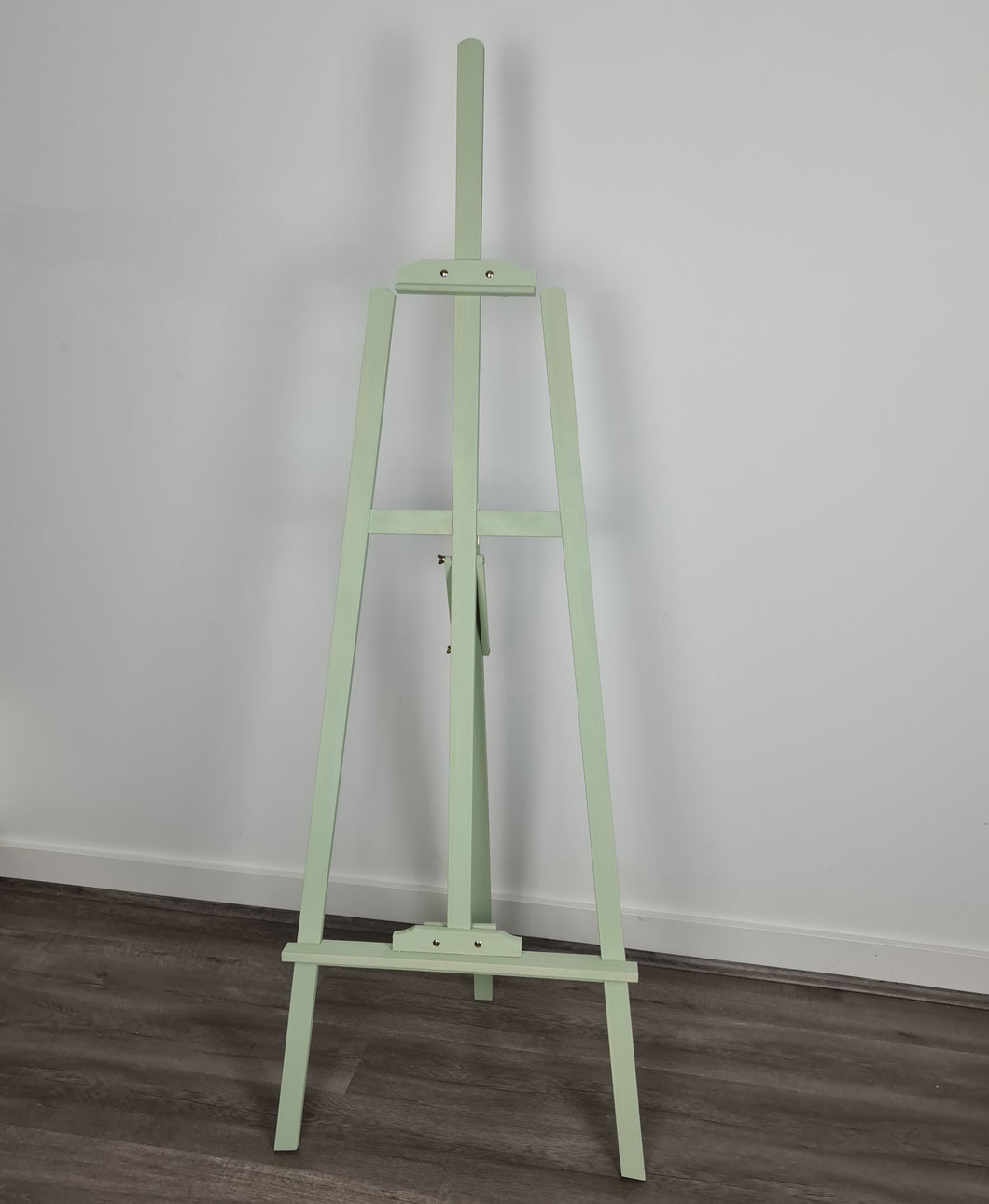 Sage green wooden easel – 1.55m - HIRE ONLY