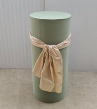 Load image into Gallery viewer, Sage green cylinder cake stand / plinth - 90cm - HIRE ONLY
