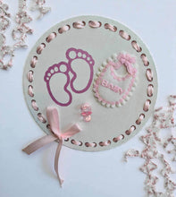 Load image into Gallery viewer, Baby shower – BABY GIRL - pink welcome sign (easel &amp; board) - HIRE ONLY
