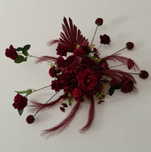 Load image into Gallery viewer, Burgundy / dark red hanging flowers MEDIUM – arch, backdrop, arbour - HIRE ONLY
