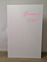 Load image into Gallery viewer, Popular rectangular white backdrop – 1.9m tall - HIRE ONLY
