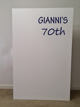 Load image into Gallery viewer, Popular rectangular white backdrop – 1.9m tall - HIRE ONLY
