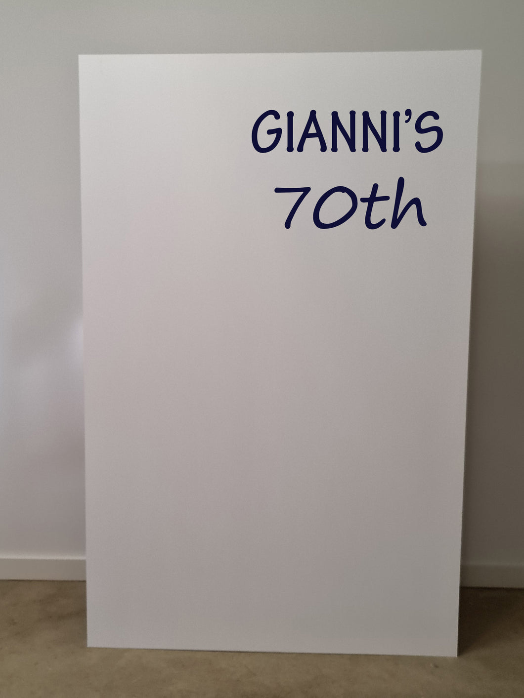 Popular rectangular white backdrop – 1.9m tall - HIRE ONLY