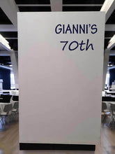 Load image into Gallery viewer, Popular rectangular white backdrop – 1.9m tall - HIRE ONLY
