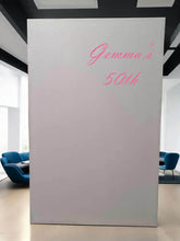 Load image into Gallery viewer, Popular rectangular white backdrop – 1.9m tall - HIRE ONLY
