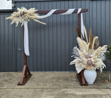 Load image into Gallery viewer, Wooden Arbour Boho Package - HIRE ONLY
