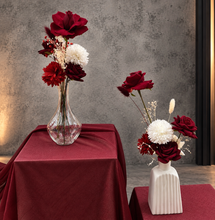Load image into Gallery viewer, Red &amp; white table flowers centrepieces - HIRE ONLY
