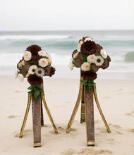 Load image into Gallery viewer, Rustic flower stand (no flowers) 1m tall - HIRE ONLY
