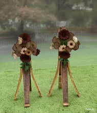 Load image into Gallery viewer, Rustic flower stand (no flowers) 1m tall - HIRE ONLY
