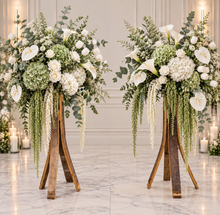 Load image into Gallery viewer, Rustic flower stand (no flowers) 1m tall - HIRE ONLY
