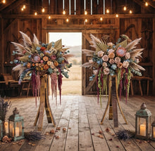 Load image into Gallery viewer, Rustic flower stand (no flowers) 1m tall - HIRE ONLY
