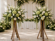 Load image into Gallery viewer, Rustic flower stand (no flowers) 1m tall - HIRE ONLY
