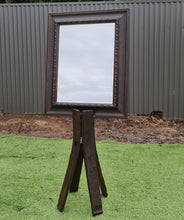 Load image into Gallery viewer, Rustic stand with mirror – welcome sign - HIRE ONLY
