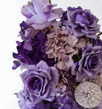 Load image into Gallery viewer, Purple / violet floor / plinth flowers - HIRE ONLY
