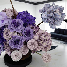 Load image into Gallery viewer, Purple / violet floor / plinth flowers - HIRE ONLY
