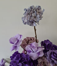 Load image into Gallery viewer, Purple / violet floor / plinth flowers - HIRE ONLY
