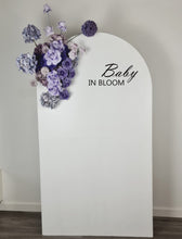 Load image into Gallery viewer, 1.8m foldable arch &amp; purple / violet flowers – Basic Package - HIRE ONLY
