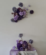 Load image into Gallery viewer, 1.8m foldable arch &amp;&nbsp; 2 x purple / violet flowers – Advanced Package - HIRE ONLY
